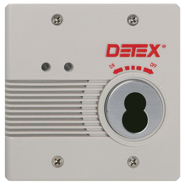 Hardwired Surface Mount Alarm, Switch Activation, Gray, IC7